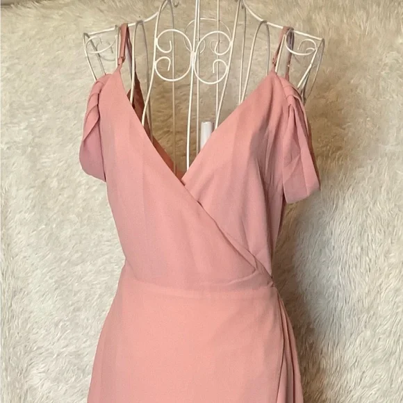 Lovers + Friends | Dresses | Lovers Friends Tyler Midi Dress In Grapefruit Salmon  Pink Women Size Small | Poshmark